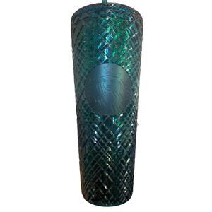 Starbucks‎ Winter Holiday Emerald Green Tumbler 24oz